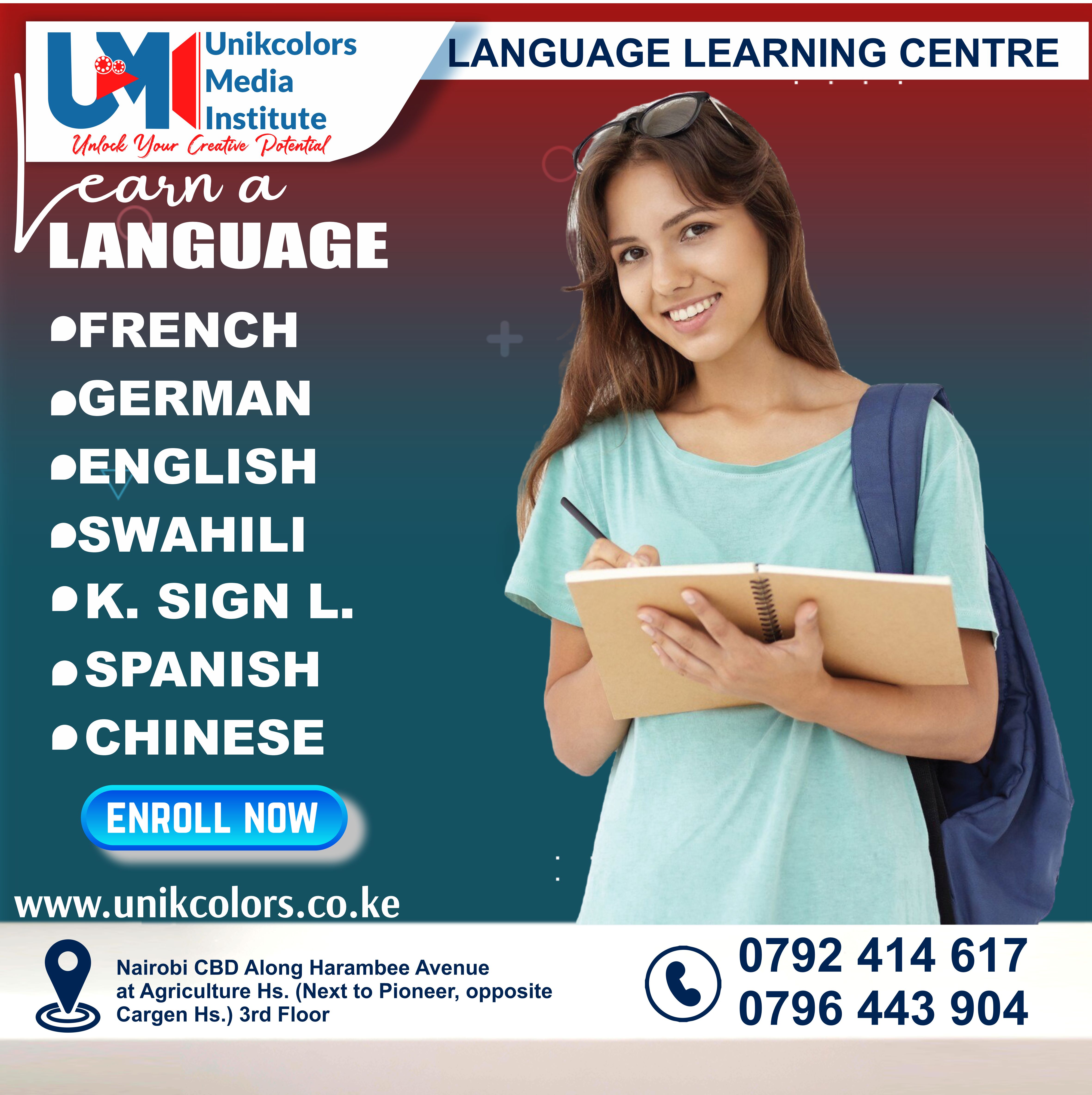 LANGUAGE TRAINING CENTRE - GERMAN | ENGLISH | FRENCH | CHINESE | SPANISH | SWAHILI | KENYA SIGN LANG